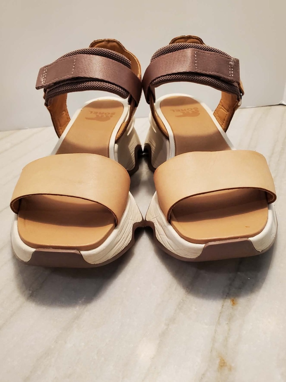 Sorel Kinetic Impact Y-Strap High Sandals Size 6 - Picture 6 of 12